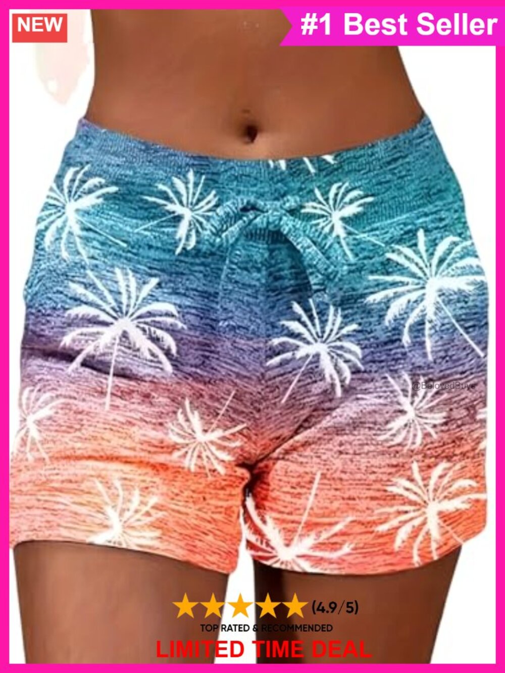 Women's Sweat Shorts Drawstring Lounge Beach Running Workout Pockets